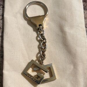 Gucci Gold Logo Keychain